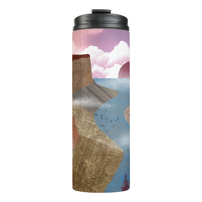 Canyon Ocean Landscape Thermal Tumbler (Front)