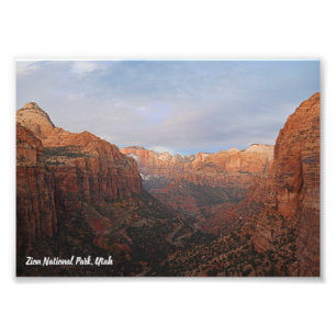 Canyon Overlook Zion National Park, Utah Photo Print