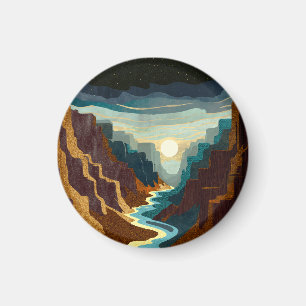 Canyon Sunset Landscape Magnet