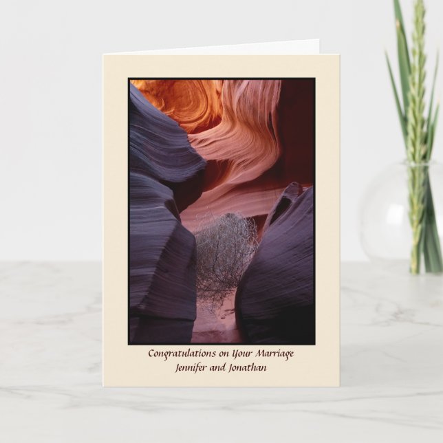 Canyon Tumbleweed, Apache Wedding Blessing Card (Front)