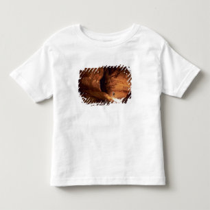 Canyoneer illuminated in the depths of a narrow toddler T-Shirt