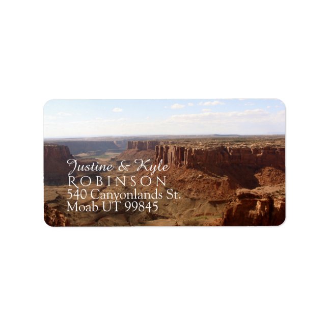 Canyonlands Couple Address label (Front)