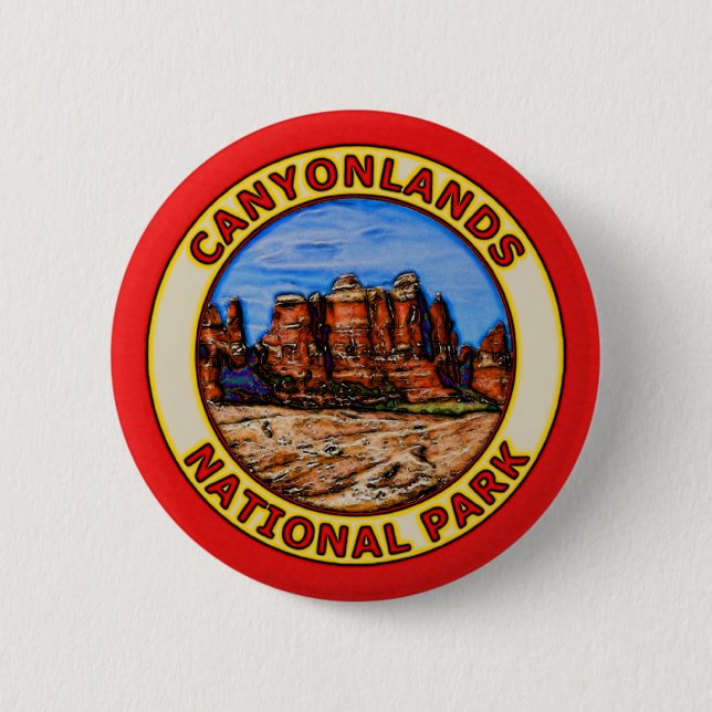 Canyonlands National Park 6 Cm Round Badge (Front)