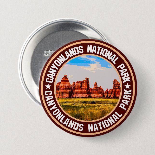 Canyonlands National Park                          7.5 Cm Round Badge (Front & Back)