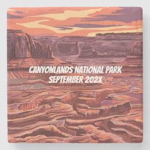 Canyonlands National Park Beautiful Landscape Stone Coaster