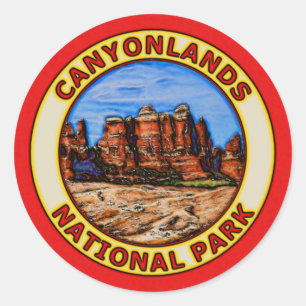 Canyonlands National Park Classic Round Sticker