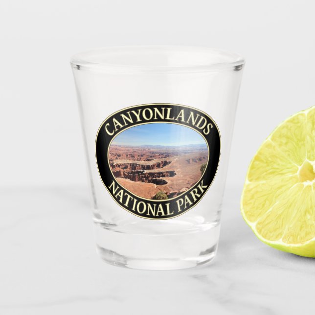 Canyonlands National Park in Moab, Utah Shot Glass (Front)