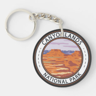 Canyonlands National Park Island In the Sky Badge Key Ring