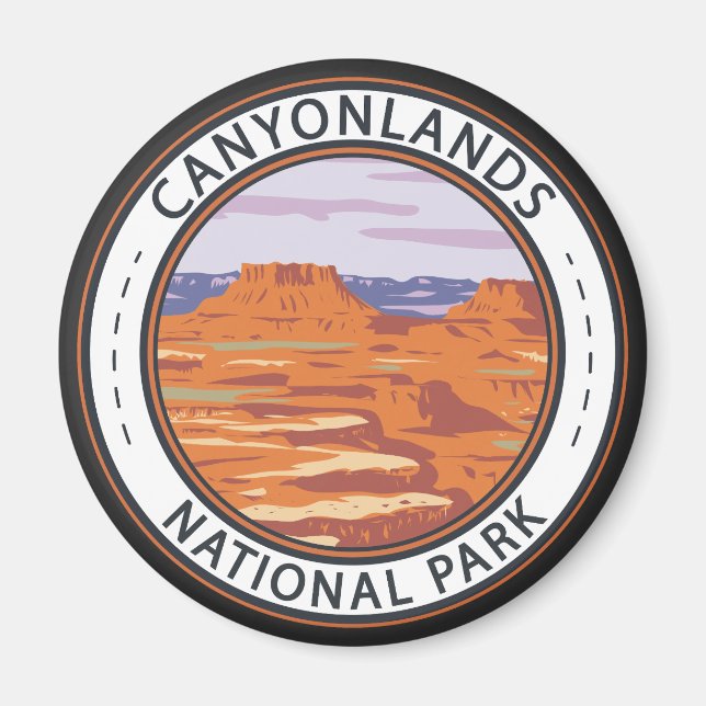 Canyonlands National Park Island In the Sky Badge Magnet (Front)