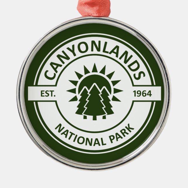 Canyonlands National Park Metal Tree Decoration (Front)