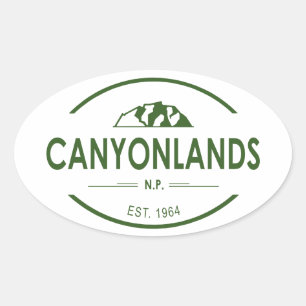 Canyonlands National Park Oval Sticker