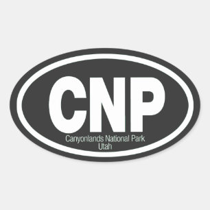 Canyonlands National Park Oval Sticker
