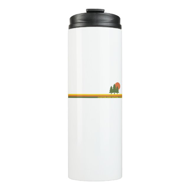 Canyonlands National Park Pine Trees Sun Thermal Tumbler (Front)