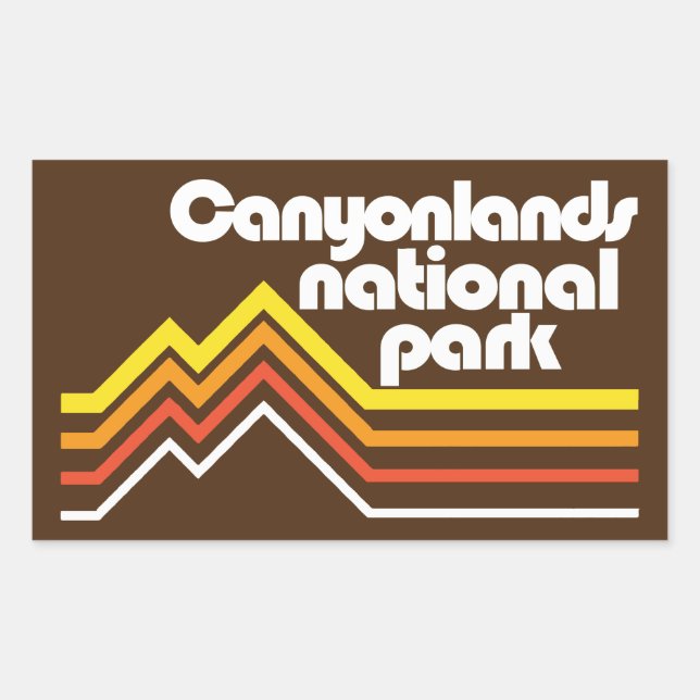 Canyonlands National Park Rectangular Sticker (Front)