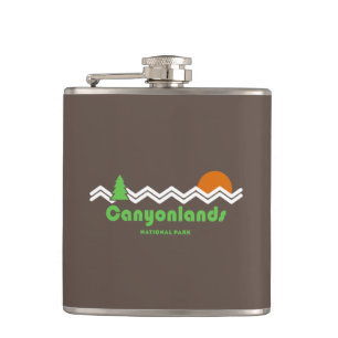 Canyonlands National Park Retro Hip Flask
