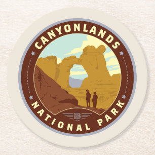 Canyonlands National Park Round Paper Coaster