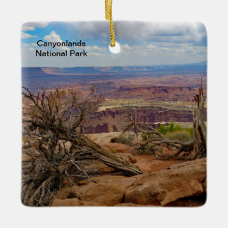 Canyonlands National Park Square Ceramic Ornament