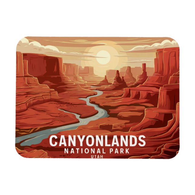 Canyonlands National Park Sunset Magnet (Horizontal)