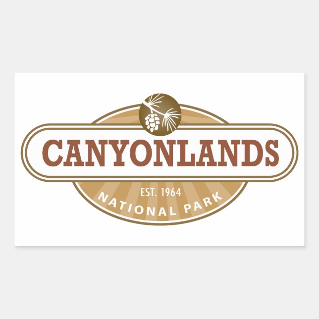 Canyonlands National Park Utah Rectangular Sticker (Front)
