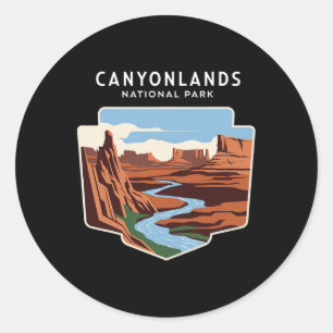 Canyonlands National Park Utah Souvenir Hiking Vac Classic Round Sticker