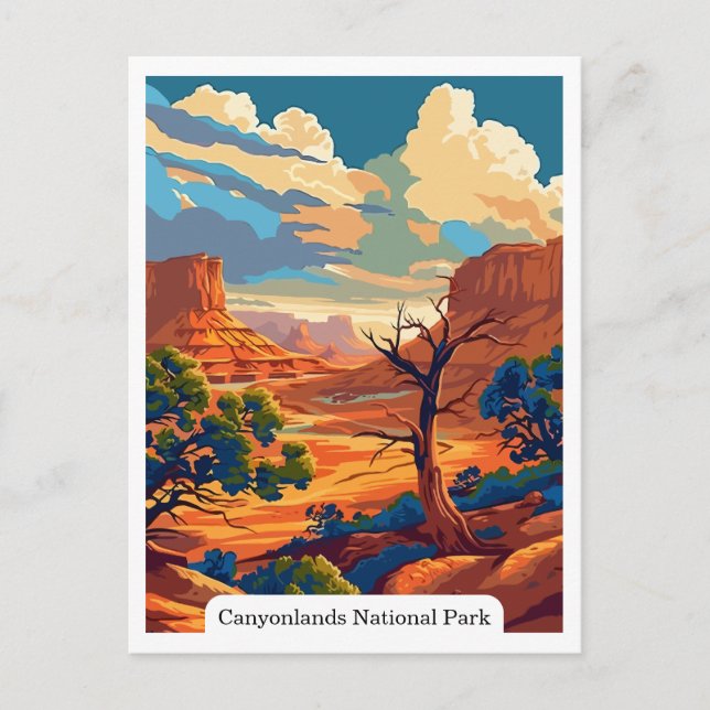 Canyonlands National Park, Utah Travel Vintage Postcard (Front)