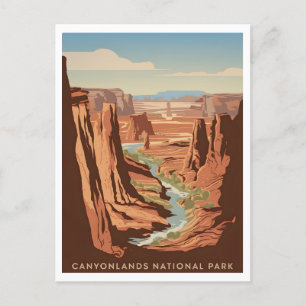 Canyonlands National Park Vintage Postcard