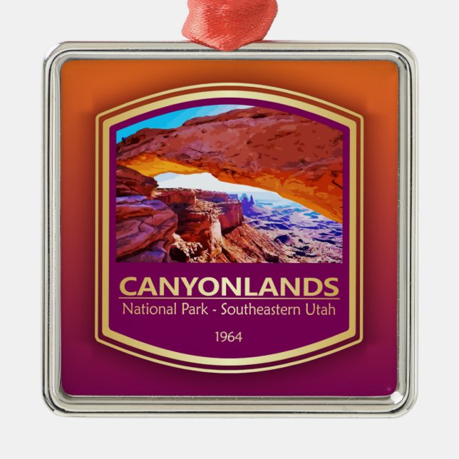 Canyonlands NP (PF1) Metal Tree Decoration (Front)