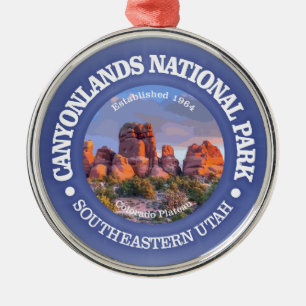 Canyonlands NP (rd)2 Metal Tree Decoration