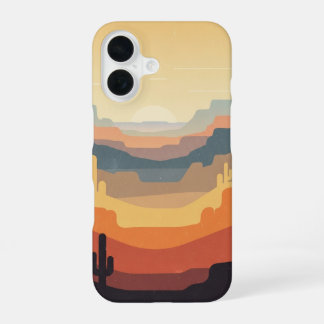 Canyons Rétro en Couches iPhone 16 Case