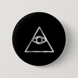 Cao dai Eye of Providence- Religious icon 6 Cm Round Badge