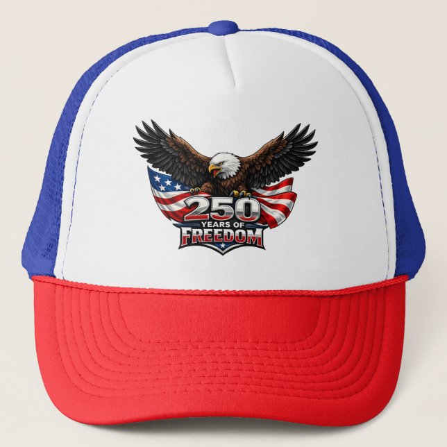 Cap 250th Independence Day American Eagle Trucker (Front)