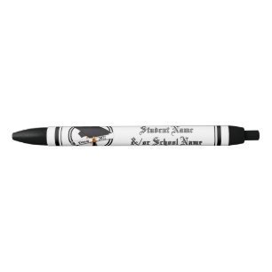 Cap and Diploma Class of 2027 Graduation Black Ink Pen