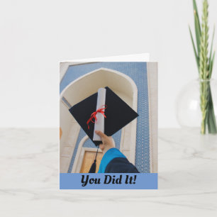 Cap And Diploma Grad Greeting Card