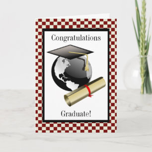 Cap and Diploma Greeting Card