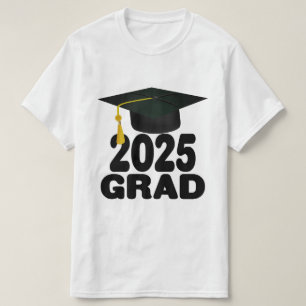 Cap and Tassel Class of 2025 Graduation T-Shirt