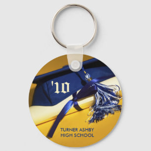 Cap and Tassel Custom Graduation Keychain Gift