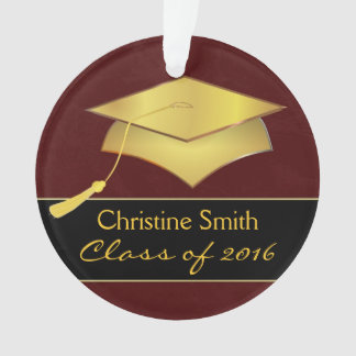 Cap and Tassel Ornament - Graduation Photo Gift