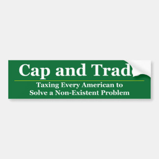 Cap and Trade Bumper Sticker