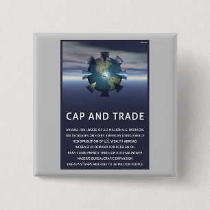 Cap And Trade Destroys 15 Cm Square Badge
