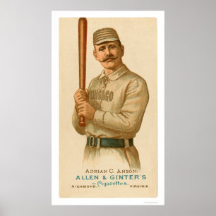 Cap Anson Baseball Card 1887 Poster