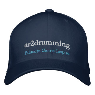 CAP: ar2|drumming - Educate. Create. Inspire. Embroidered Hat