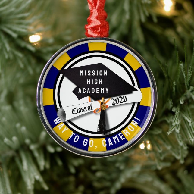 Cap Diploma Class of 2026 Graduation Metal Tree Decoration (Tree)