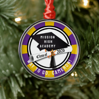 Cap Diploma Class of 2026 Graduation Metal Tree Decoration