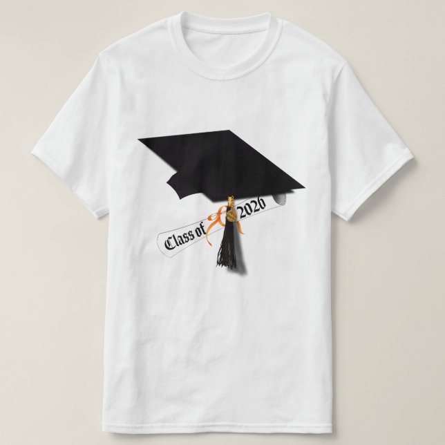 Cap Diploma Class of 2026 Graduation T-Shirt (Design Front)