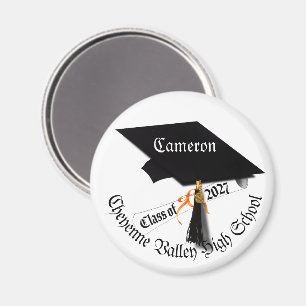 Cap Diploma Class of 2027 Graduation Magnet