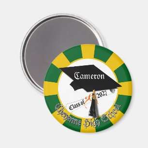 Cap Diploma Class of 2027 Graduation Magnet