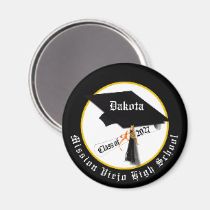 Cap Diploma Class of 2027 Graduation Magnet