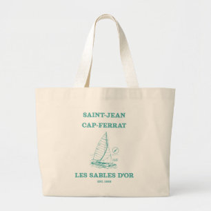 Cap-Ferrat Canvas Tote Bag - French Riviera Resort