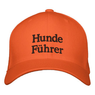 cap for dog leaders in hunting color orange