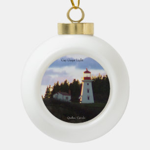 Cap Gaspe Light ball or snowflake ornament